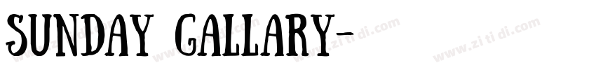 Sunday gallary字体转换